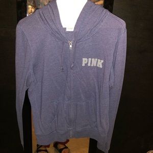 Pink Zip Up Sweatshirt